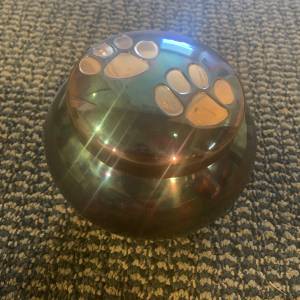 Small Bronze Paw Raku